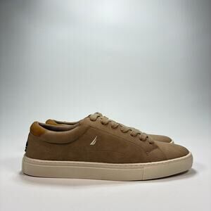 Nautica Court Light Tan Vegan Suede Comfortable Walking Shoes Men's Size 8.5